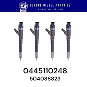 BOSCH 0445110248 0445110247 504380470 504301170 504088823 QC000178 1984G8 For Citroen Jumper Fiat Ducato Hyundai HD78 Iveco Daily Peugeot Boxer CR Injector 3.0L