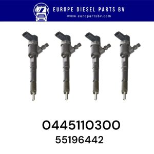 Reman Bosch Diesel Injector 0445110300 55196442 55221023 95517512 For Alfa Romeo Fiat General Motors Lancia Opel 1.6 Multijet Diesel Fuel Injector