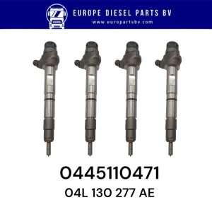 Bosch 0445110471 0445110470 04L130277AE 04L130277K 04L130277C For Audi A3/A4/A5/A6/Q3/Q5 Seat Skoda VW 2.0L Common Rail Fuel Diesel Injector