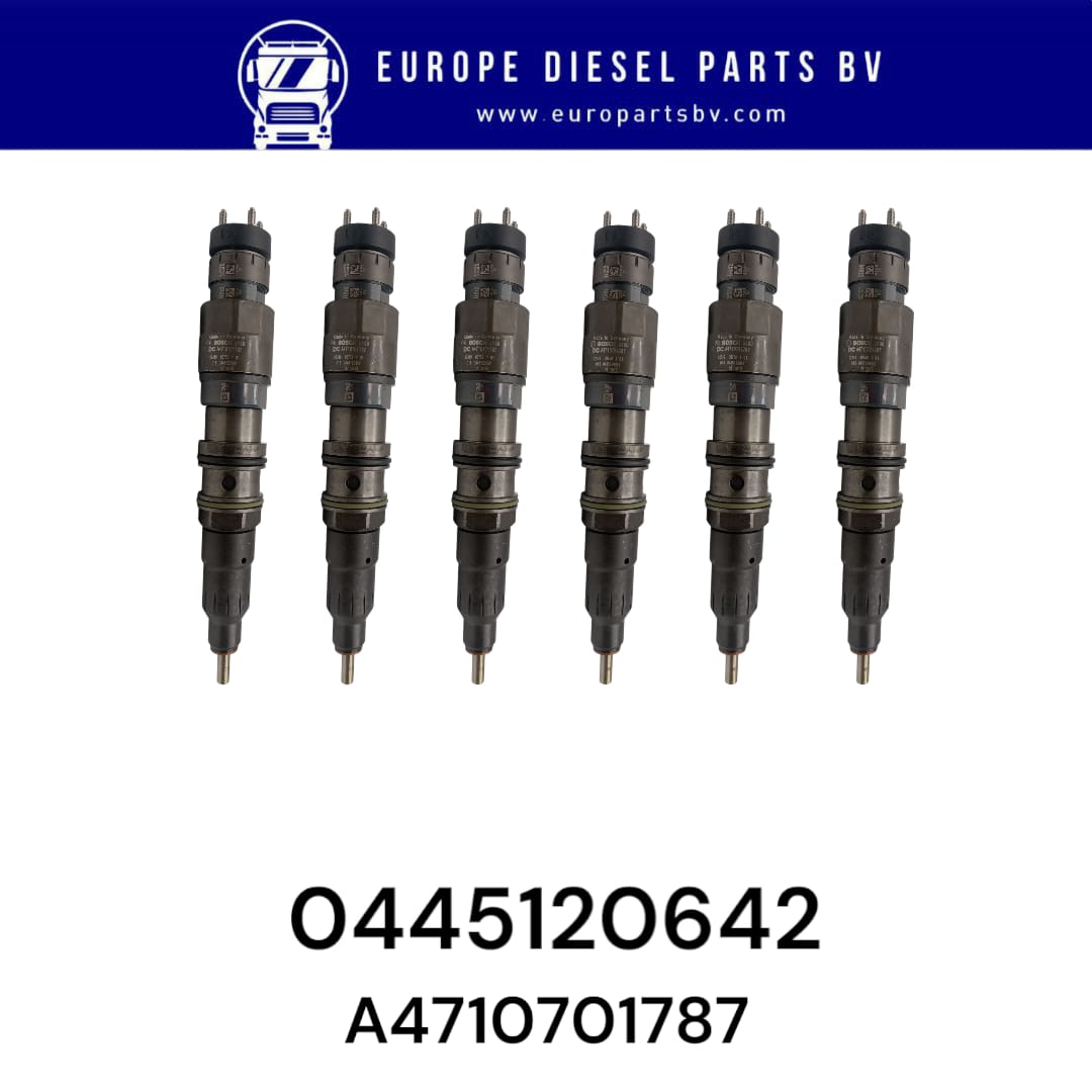 BOSCH 0445120642 0445120641 MERCEDES BENZ ACTROS AROCS MP4 MP5 A4710701787 COMMON RAIL DIESEL INJEKTOR EURO 6