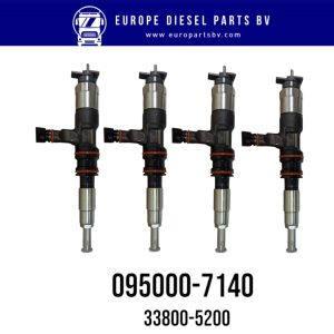 Denso 095000-7140 Hyundai 33800-5200 HD35.3.9L Euro 4 Denso Common Rail Diesel Injector