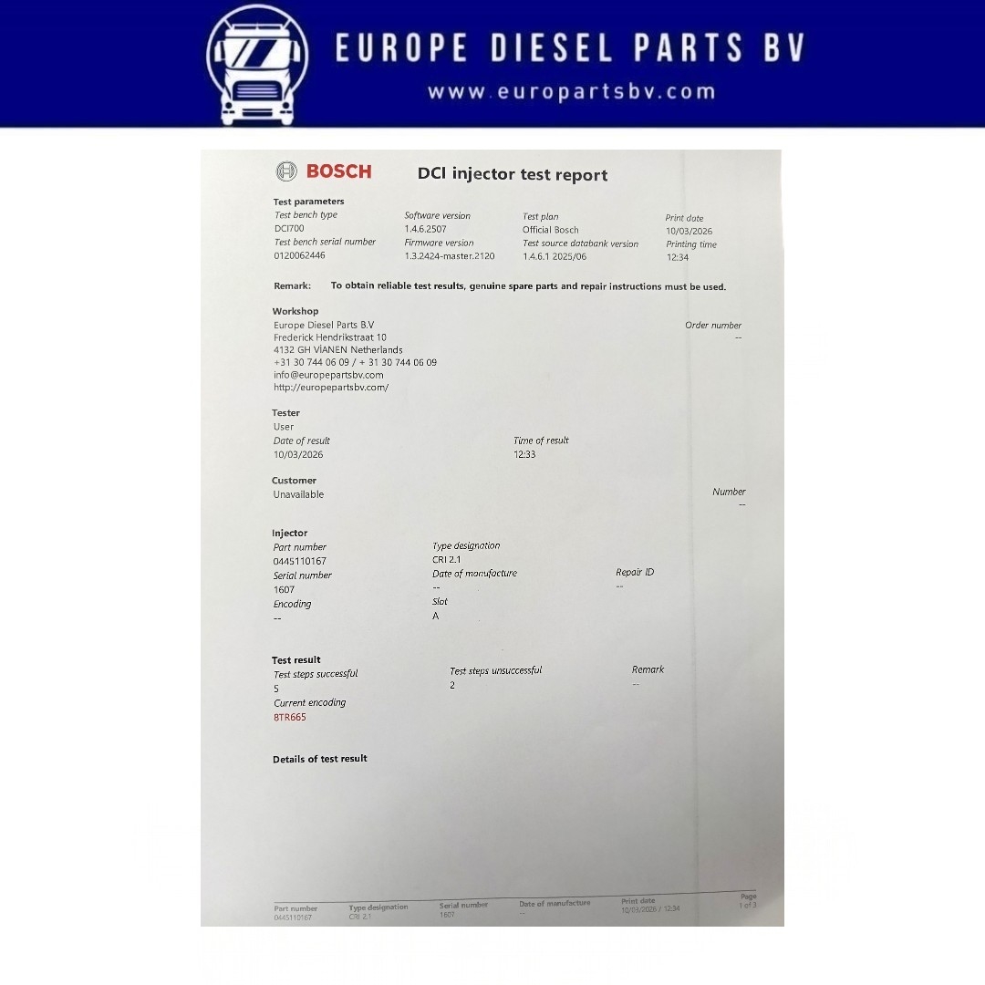 0445110167 TEST REPORT